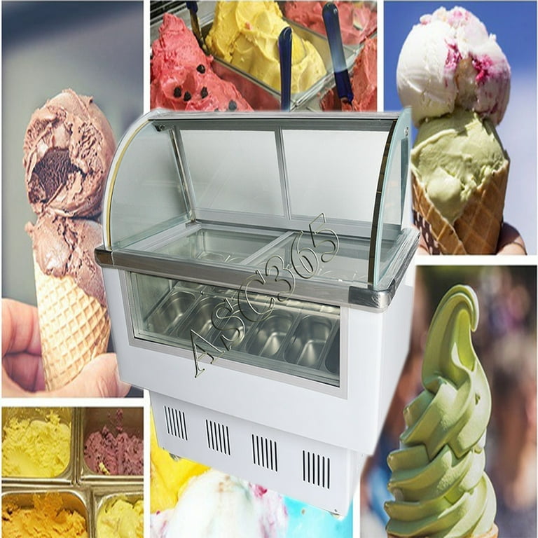 FrostCraft Single Flavor Ice Cream Machine - LCD Touch Screen