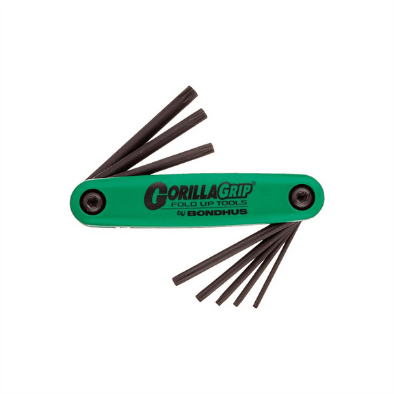 Bondhus Corp. STAR GORILLAGRIPO FOLDUP SET - 8 SIZES T6 THRU T25