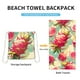 thumbnail image 4 of Accesorios de baño Europa y Estados Unidos Bolsa de toalla de playa Mochila de almacenamiento portátil Toalla estampada Toalla de baño Toallas de baño de poliéster, 4 of 6