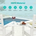thumbnail image 6 of LOYALICE Balcony Chair Set of 2, Outdoor Adirondack Barstools with Connecting Tray, White, 6 of 9