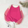 thumbnail image 2 of 50% off Clear! ATOYSOY Women's Workout Solid Color Blouses Loose Basic Sweaters Tops Relaxed Comfy Casual Trendy Long Sleeve Tees Clearance Crew Neck Sweatshirts Fall Pink S, 2 of 4