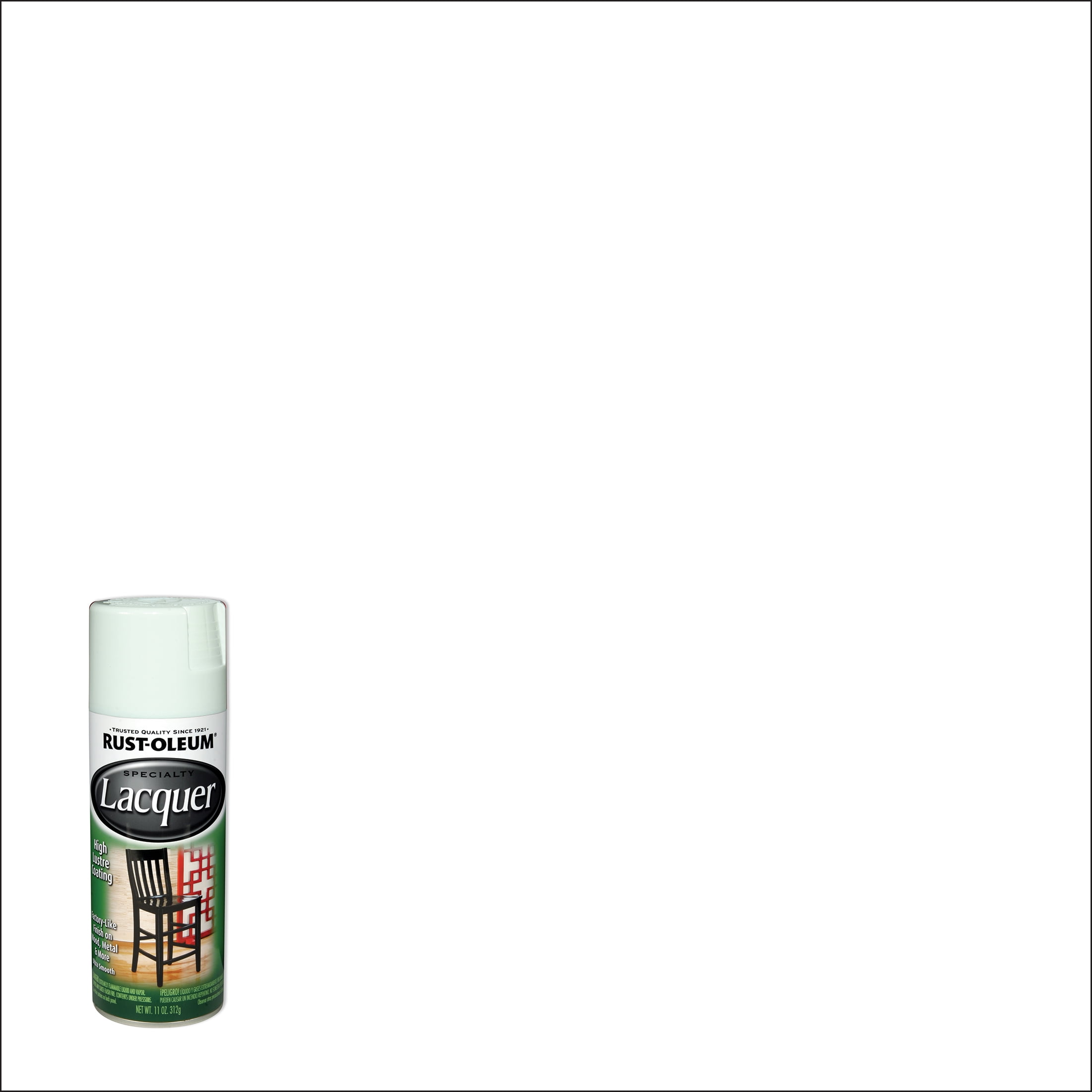 White, Rust-Oleum Specialty Lacquer Spray Paint-1904830, 11 oz