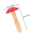 thumbnail image 2 of RENACLIPY 2 Pcs Outil Léger en Bois Rouge pour Repriser les Champignons pour Réparer Chaussettes et Chandails, 2 of 7
