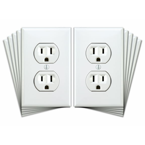 Fake Electrical Outlet Sticker, Hilariously Funny Joke Power Outlet Decals, Wall Outlet Decal Gag is Great for April Fools Office Prank, Includes 10 Plug in Socket Stickers