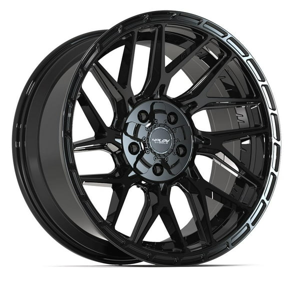4PLAY Wheels 4PS28 20 Inch Rim Fits 5x127 & 5x139.7 20x9 Gloss Black Brushed with Tinted Clear (1)