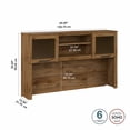 thumbnail image 6 of Bush Furniture Somerset 60 in 2-Door Hutch with Open Storage in Fresh Walnut - fits on Somerset 60 in L Desk (Sold Separately), 6 of 7