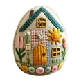 thumbnail image 6 of Finished Embroidered Easter Eggs Decoration Handcrafted Festival Ornament for Home Decor Parent Child Activity(A), 6 of 6