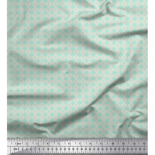 Soimoi Velvet Fabric Knitted Shirting Fabric Prints by Yard 58 Inch Wide
