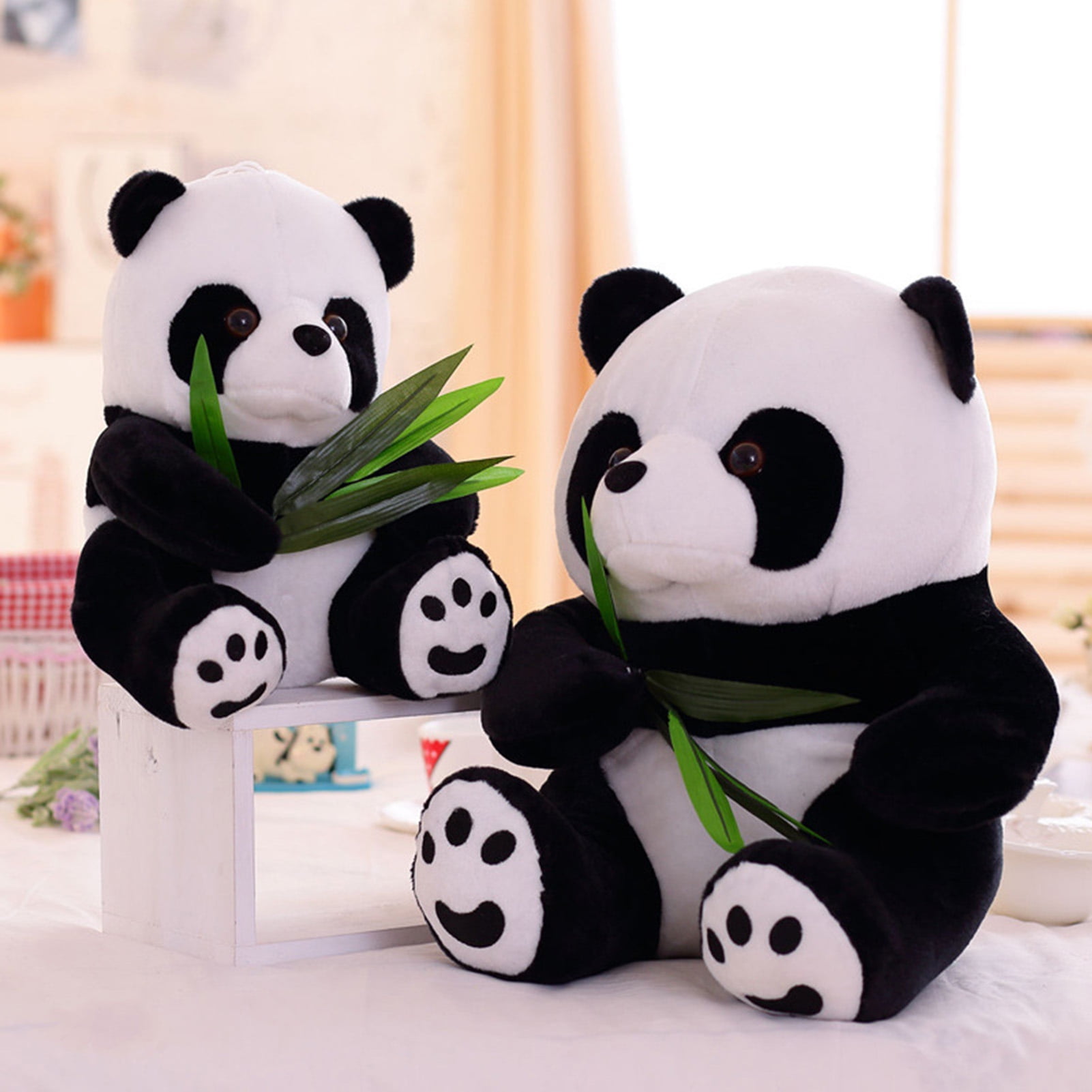 6" Cute Plush Doll Toy Bear Stuffed Animal Panda Doll Holiday Kids Gift 16cm 