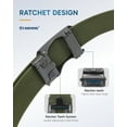 thumbnail image 3 of FAIRWIN Ratchet Belts for Men Nylon Web Golf Work Belt with Automatic Buckle, Green, 3 of 8