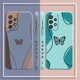 thumbnail image 4 of Case For Samsung Galaxy A91 A73 A72 A71 A52 A51 A33 A31 A02S AO3S 4G 5G Colour Liquid silicone Case Beautiful Butterfly, 4 of 5