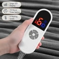 thumbnail image 3 of Electric Heated Blanket Full Size 72'' x 84'' with 6 Heating Levels 10H Timers, ETL certification Machine Washable- Gray, 3 of 9