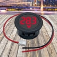 thumbnail image 4 of Kuymtek DC 4-100V Voltaje del coche Medidor corriente Panel detector Dos hilos (Rojo), 4 of 9