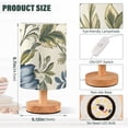 thumbnail image 3 of Blue with Flowers Bedside Table Lamp LED Warm Lights with USB Charging Port Retro Cylinder Desk Lamps, 3 of 7