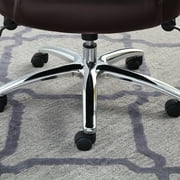 Serta Big & Tall High Back Office Chair, Heavy Duty Weight Rating, Brown Bonded Leather Upholstery