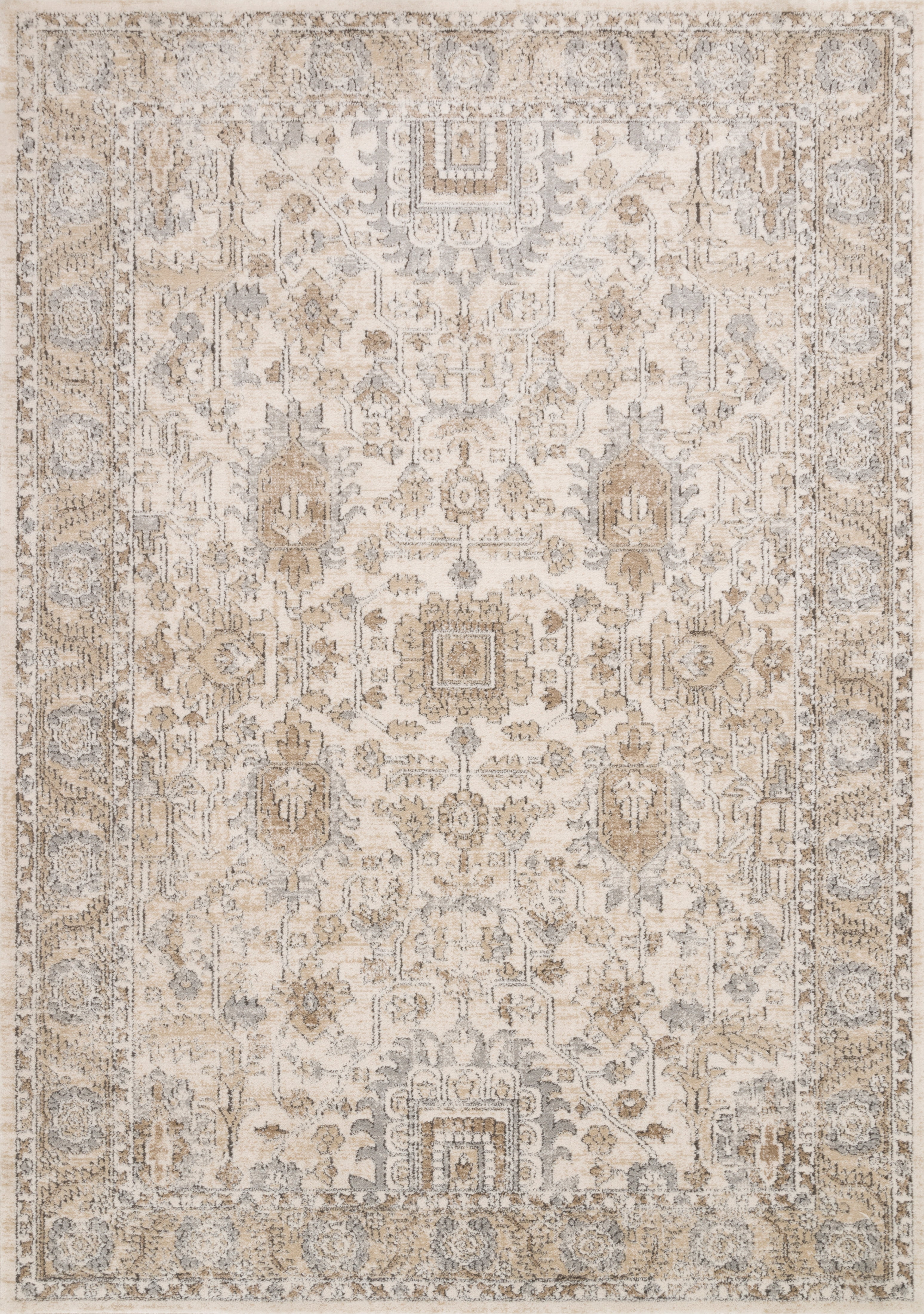 Loloi Teagan Ivory / Sand 7'-11" x 10'-6" Area Rug