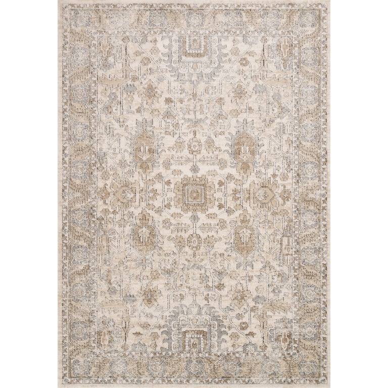 Loloi Teagan Ivory/Sand Area Rug - Contemporary Design - Walmart.com