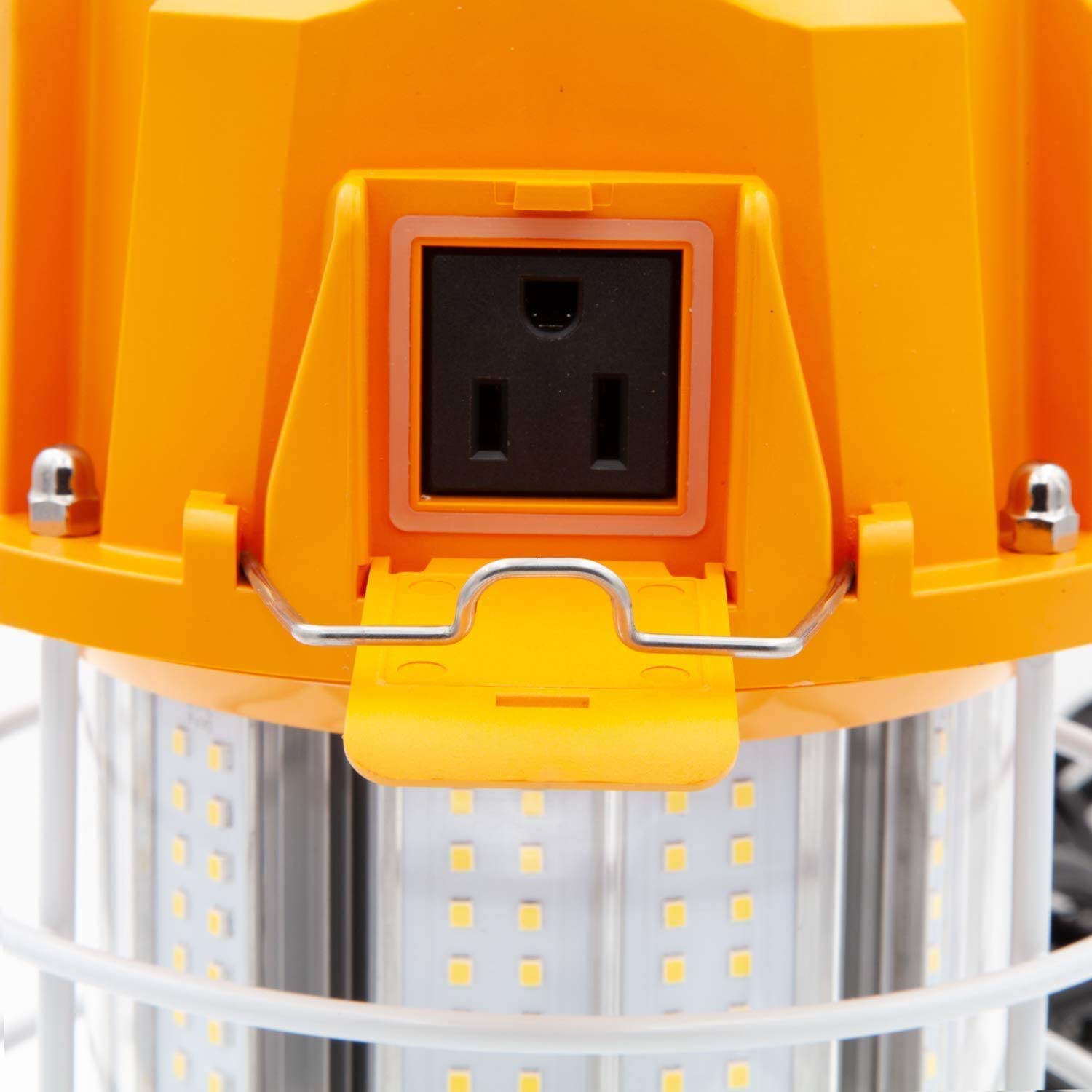 Light Blue USA 100W LED Temporary Work Light Fixture, High Bay Light, 12500LM, 5000K Daylight - 2 Pack