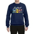 thumbnail image 2 of Wild Bobby, Colorful Softball Mom, Mother's Day, Unisex Crewneck Graphic Sweatshirt, Navy, X-Large, 2 of 3