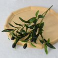 thumbnail image 4 of Mdesiwst 1Pc Artificial Olive Leaf Branch with Stem Faux Green Plants Greenery Home Table Centerpiece Wedding Decoration, 4 of 7