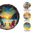 thumbnail image 3 of Puzle de madera Jigfoxy Sunset Beach de 17,3 x 17,2 pulgadas, 545 piezas, 3 of 7