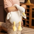 thumbnail image 1 of 100cm Simulation Big Wings Duck Plush Long Pillow Black Toy Stuffed Giant Bird Hug Cuddly Wild Goose Doll for Kids Birthday Gift zhangyuxiang LED, 1 of 2