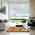 thumbnail image 7 of Ahgly Company Machine Washable Indoor Square Contemporary Gold Area Rugs, 3' Square, 7 of 7