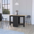 thumbnail image 4 of FM FURNITURE Kailua Folding Dining Table Engineered Wood Multicolor, 4 of 7