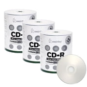 300 Pack Smartbuy 52X CD-R 700MB 80Min Silver Inkjet Hub Printable Data Blank Media Recordable Disc