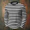 thumbnail image 6 of CONZONE Carnival Men's T-Shirts Short Sleeve T Shirts for Men Casual Crew Neck Striped Lightweight Tees Soft Cozy Athletic Tops, 6 of 6