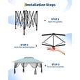 thumbnail image 4 of QinaQin 12X12 FT Canopy Tent,Pop Up Gazebo One-Push Setup with 4 SandBags,Mosquito Netting & Height Adjustable for Backyard Parties and BBQs,Lake Blue,Lake Blue, 4 of 9