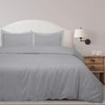 thumbnail image 2 of Royale Linens Silver Duvet Cover Twin Size - Soft Twin Duvet Cover Set -2 Pieces Double Brushed Twin Duvet Covers with Zipper Closure, 1 Twin Duvet Cover 68x90 inches and 1 Pillow Sham (Twin, Silver), 2 of 8