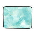 thumbnail image 7 of Pastel Cyan Mint Watercolor Portable Laptop Sleeve Compatible with MacBook Air Notebook Computer Case for Men Women College School Students, 7 of 7