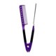 thumbnail image 4 of Minnieouse Peine de estilo Mango largo Accesorios de barbería Alisador de cabello Antideslizante Suministros de peluquero Herramienta de Cuidado del cabello Violeta, 4 of 6