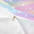 thumbnail image 4 of meiyoeat Colorful Gradient Bedding,Cute Rainbow Stars Print Duvet Cover Full For Girl,Reversible,3-Piece,1 Duvet Cover and 2 Pillowcases, 4 of 6