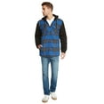 thumbnail image 3 of 9 Crowns Essentials Sherpa Lined Plaid Flannel Hoodie Jacket (Blue/Black, Large), 3 of 5