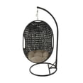thumbnail image 3 of Mtl Pe Rattan Pod Chair 37"w, 80"h, 3 of 4