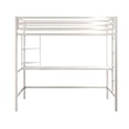 thumbnail image 2 of Pemberly Row Contemporary Metal Twin Loft Bed with Desk in Blue, 2 of 7