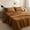 Rust, variant on Simple&Opulence 100% Linen Sheet Set Solid Color-4 Pcs Washed French Bed Sheets(1 Flat Sheet,1 Fitted Sheet,2 Pillowcases)-Breathable Bedding Set (Linen, King)