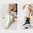thumbnail image 6 of Hehanda 2 Pairs of Anti-Slip Shock-Absorbing Basketball Socks in Medium-High Thickened Sports Socks, 6 of 7