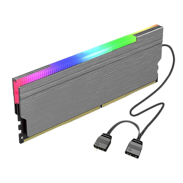 Shenguang Sync ARGB Memory Heatsink 5V 3-Pin Aluminum Alloy Radiator with Thermal Pads for High Performance RAM Cooling
