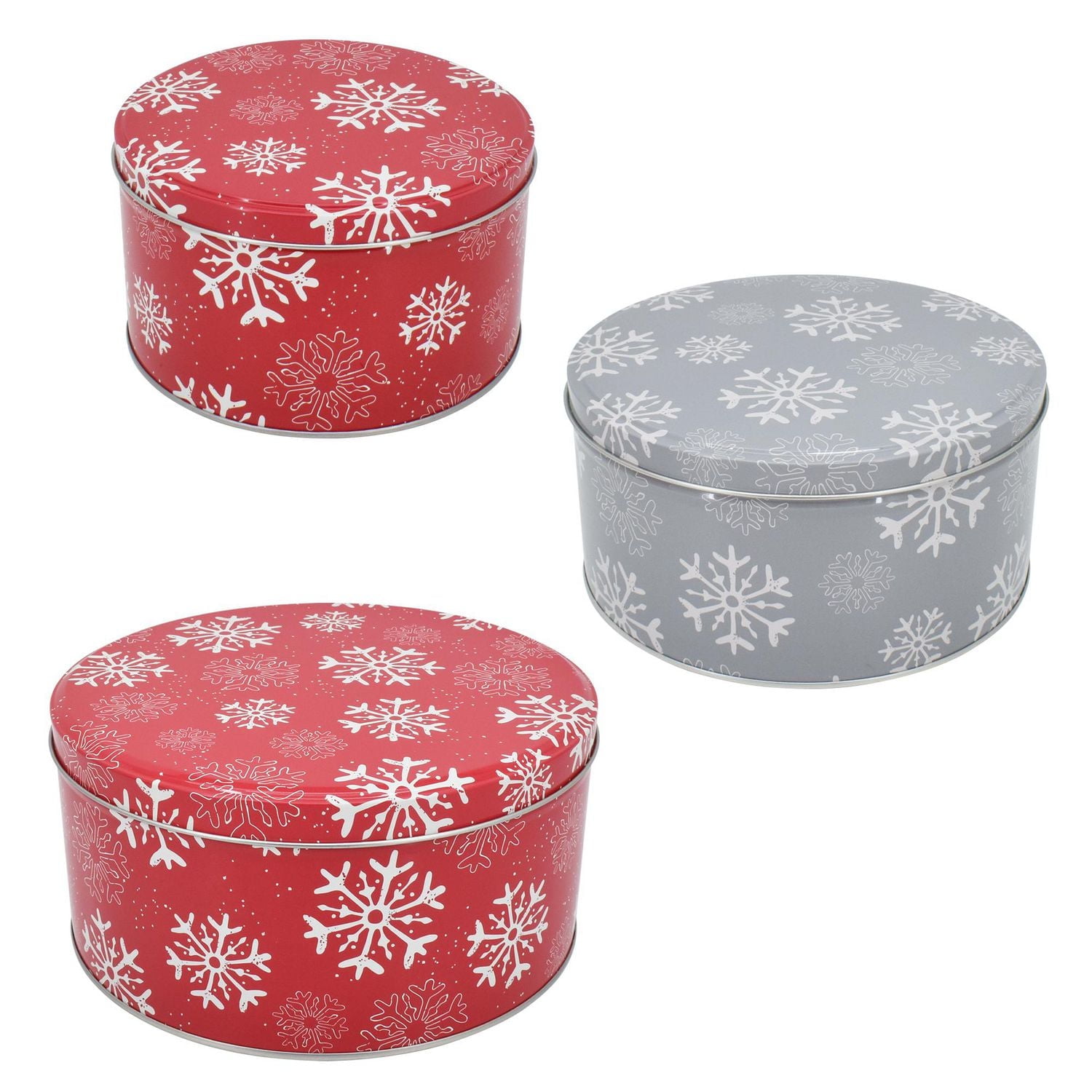 Holiday time round tin