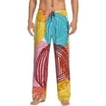thumbnail image 2 of Picia Colorful Wool Balls Mens Soft Woven Cotton Elastic Waistband Sleep Pajama Pant Lounge Sleep Pant With Pockets And Drawstring-Large, 2 of 9