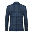 thumbnail image 4 of Cloudstyle Men's Regular Fit Plaid Stripe Two-Piece Suit, Double-Breasted Three-Button Classic Lapel Wrinkle-Resistant Spring/Summer/Fall Casual, 4 of 15