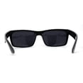 thumbnail image 2 of Mens Classic Narrow Rectangular Square Gentlemens Sport Plastic Sunglasses Black, 2 of 4