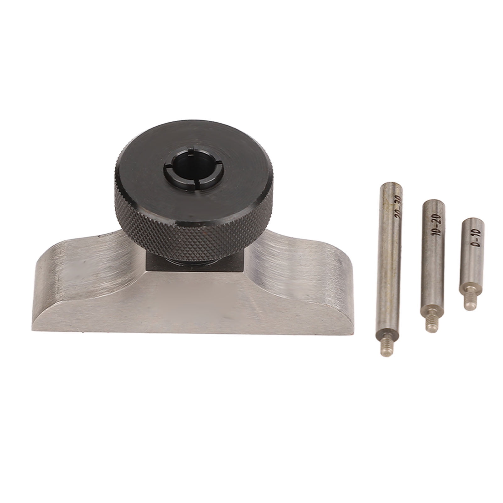 Fyydes Depth Dial Indicator Base Hardened Stainless Steel Depth Micrometer Stand with 3 Pcs