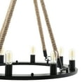 thumbnail image 3 of Modern Urban Contemporary Chandelier Light, Black Steel, 3 of 4