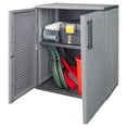 thumbnail image 4 of vidaXL Garden Storage Cabinet Gray and Black 26.8"x14.6"x33.1" PP, 4 of 10