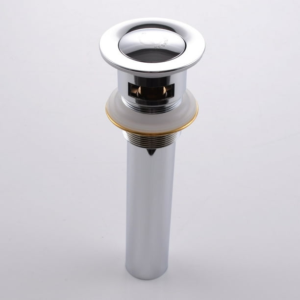 KES Bathroom Vanity Sink Drain Pop Up Stopper with Overflow, Chrome