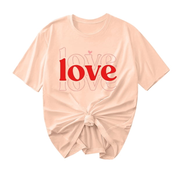 Camisetas de Manga Corta para Mujeres, Camiseta de Cuello Redondo Impresa de Moda, Primavera Y Verano Casual